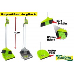 Sedona Long Handle Dust Pan & Broom Set