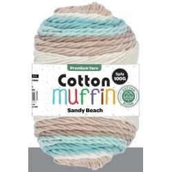 Cotton Muffin Yarn - Assorted Colours Available