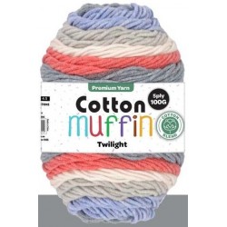 Cotton Muffin Yarn - Assorted Colours Available