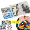 2 in 1 Police Cars Building Blocks - Assorted