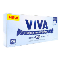 Viva Rinse & Re-use Towel - 20 Sheets