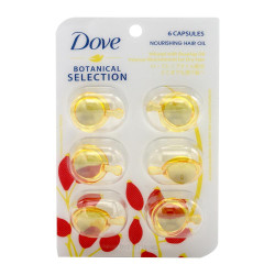 Dove Botanical Selection Nourishing Hair Oil Infused with Rosehip Oil - 6 Capsules