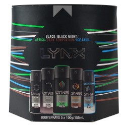 Lynx Collection Gift Set Body Sprays 5 Pack