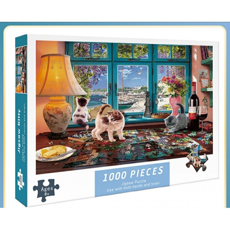 Jigsaw Kitty Jigsaw 1000 Piece Puzzle